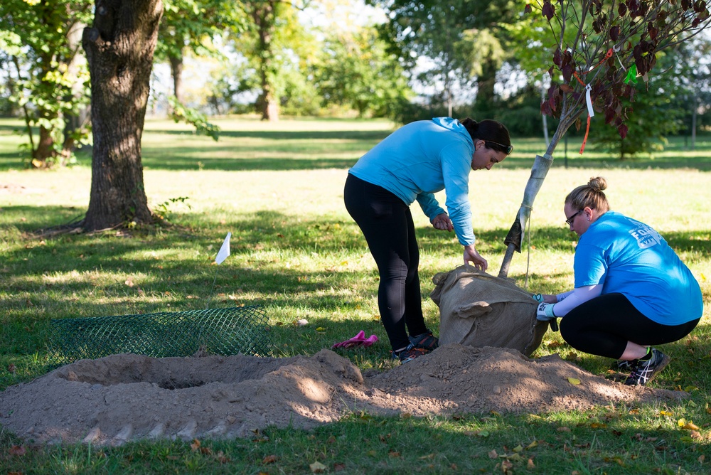 Wright-Patt Plants 26 Trees for National Public Lands Day