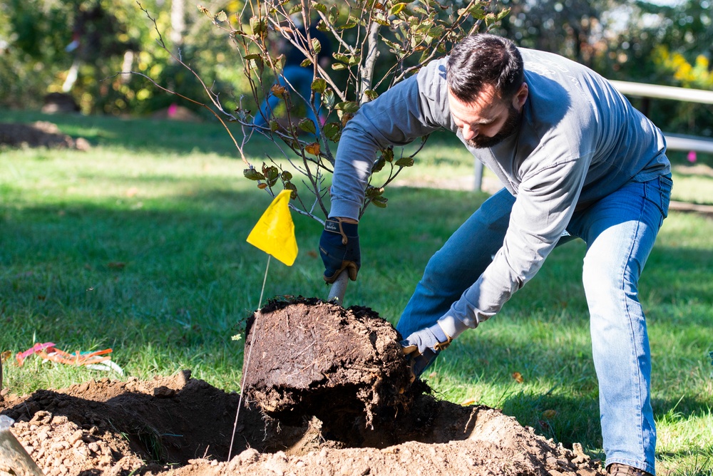 Wright-Patt Plants 26 Trees for National Public Lands Day
