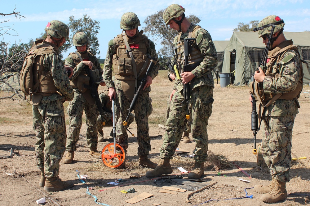 Civil Engineer Corps Students Train in Field Exercise