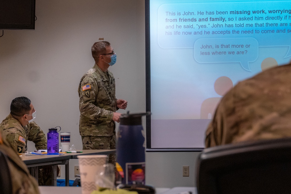 10th SFG(A) conducts suicide awareness training