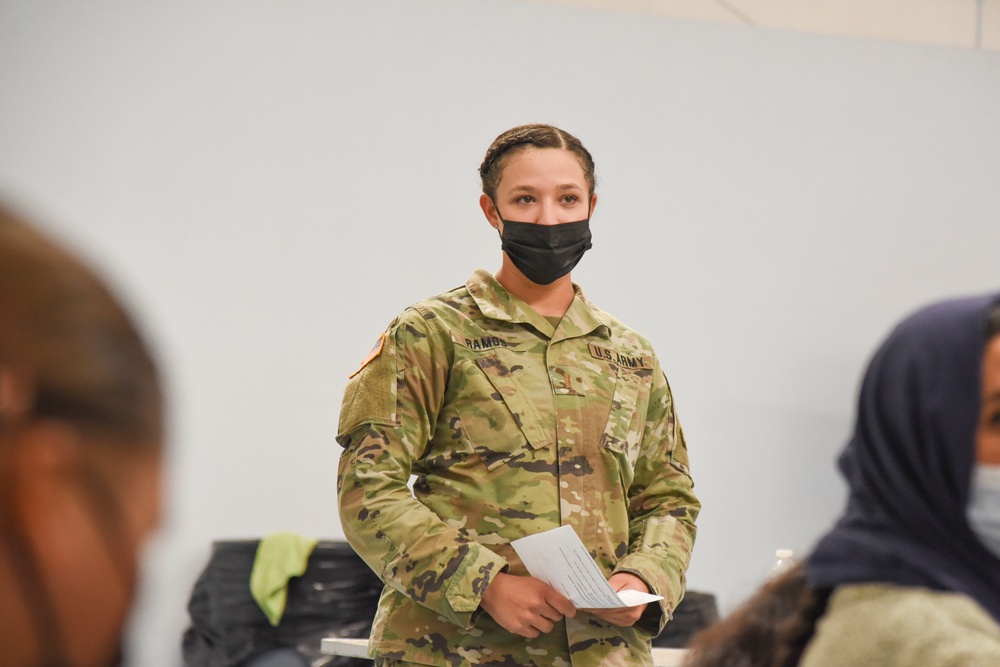 Female engagement team continues to evaluate female evacuees needs at Fort Bliss’ Doña Ana Complex