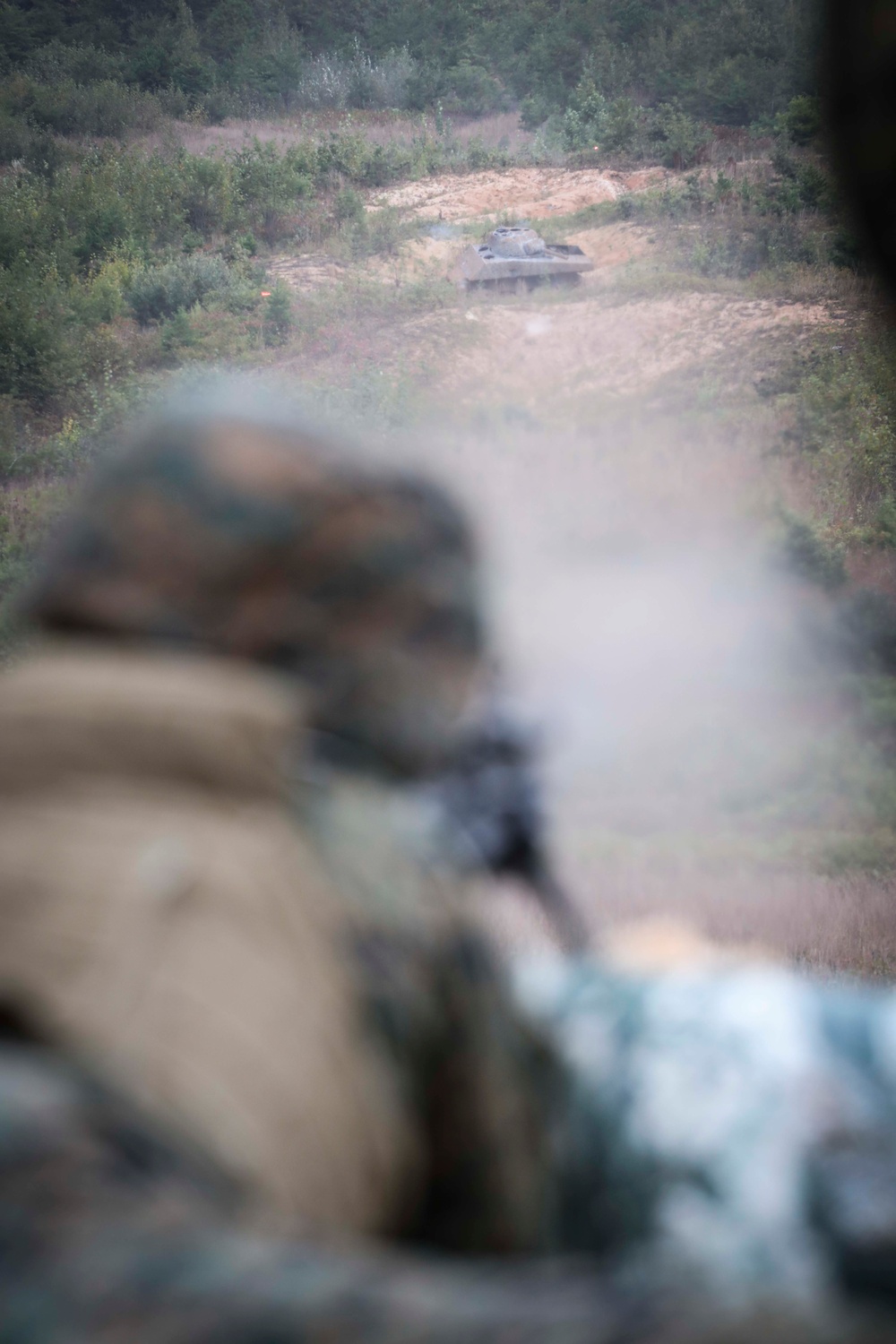 CBIRF Marines Conduct Crew Served Weapons range.