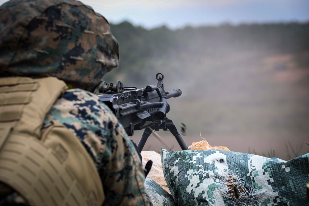 CBIRF Marines Conduct Crew Served Weapons range.