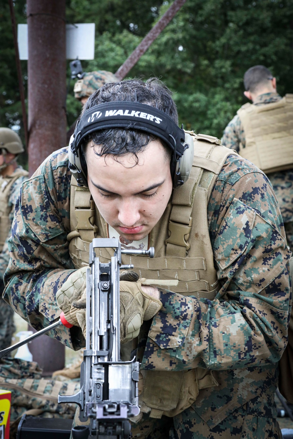 CBIRF Marines Conduct Crew Served Weapons range.