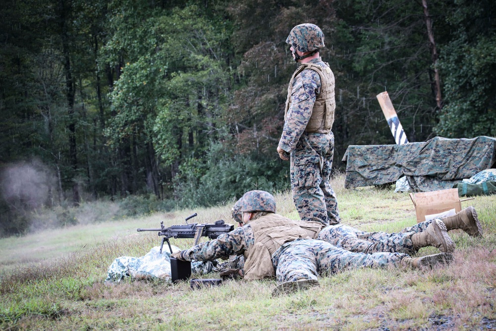 CBIRF Marines Conduct Crew Served Weapons range.