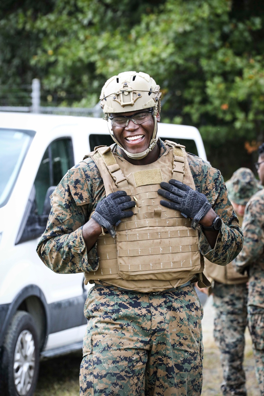 CBIRF Marines Conduct Crew Served Weapons range.