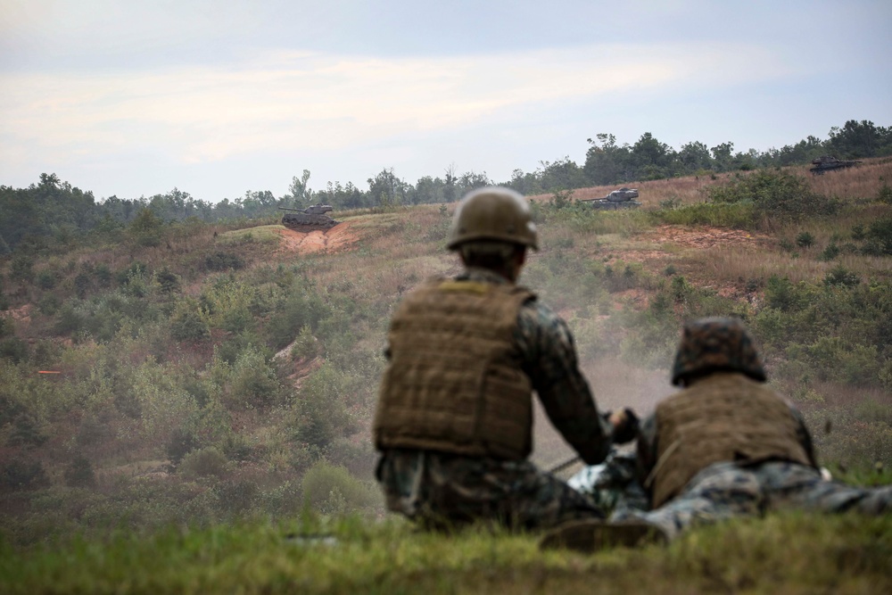 CBIRF Marines Conduct Crew Served Weapons range.