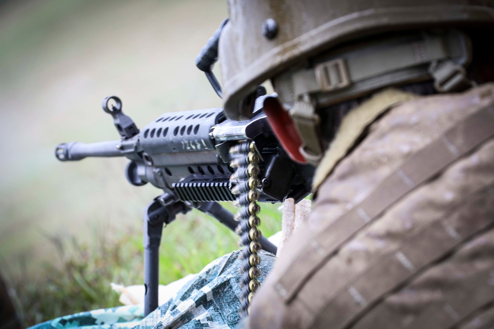 CBIRF Marines Conduct Crew Served Weapons range.