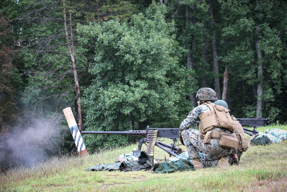 CBIRF Marines Conduct Crew Served Weapons range.