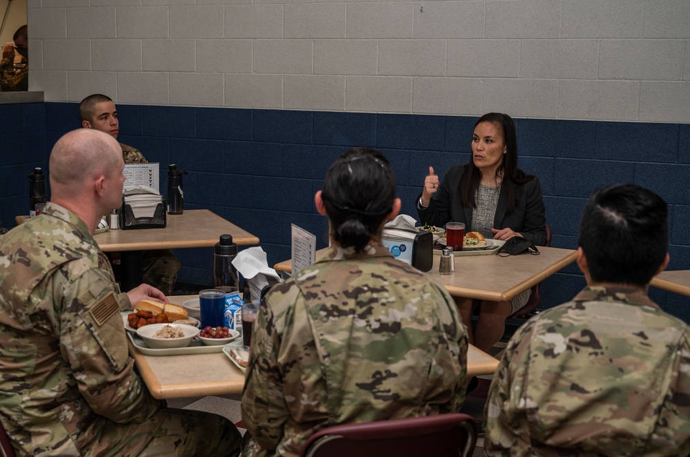 Under Secretary of the Air Force Gina Ortiz Jones visits BMT