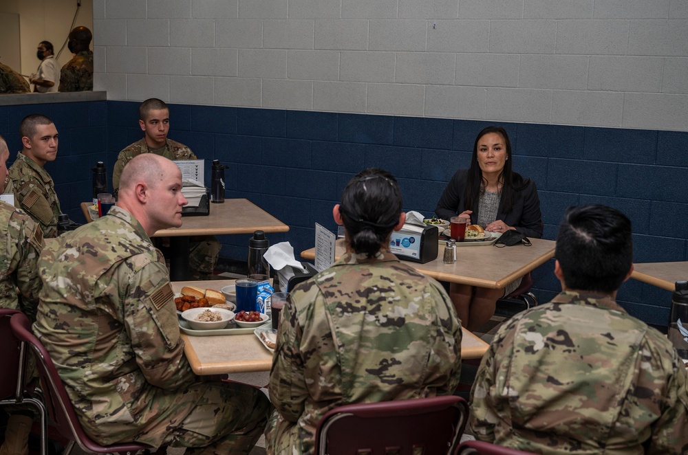 Under Secretary of the Air Force Gina Ortiz Jones visits BMT