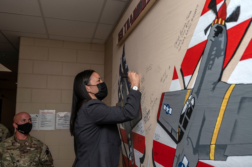 Under Secretary of the Air Force Gina Ortiz Jones visits BMT