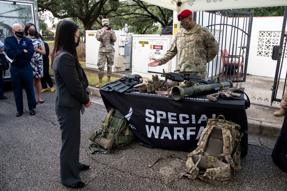 USECAF Gina Ortiz Jones Visits Joint Base San Antonio