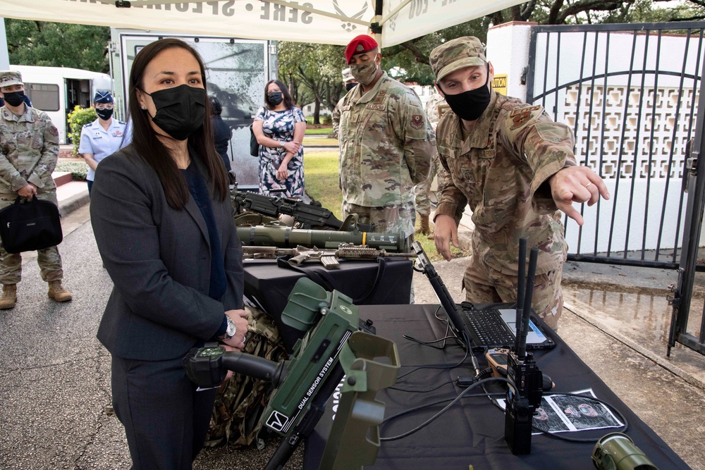 USECAF Gina Ortiz Jones Visits Joint Base San Antonio