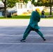 Afghans play cricket at Fort McCoy