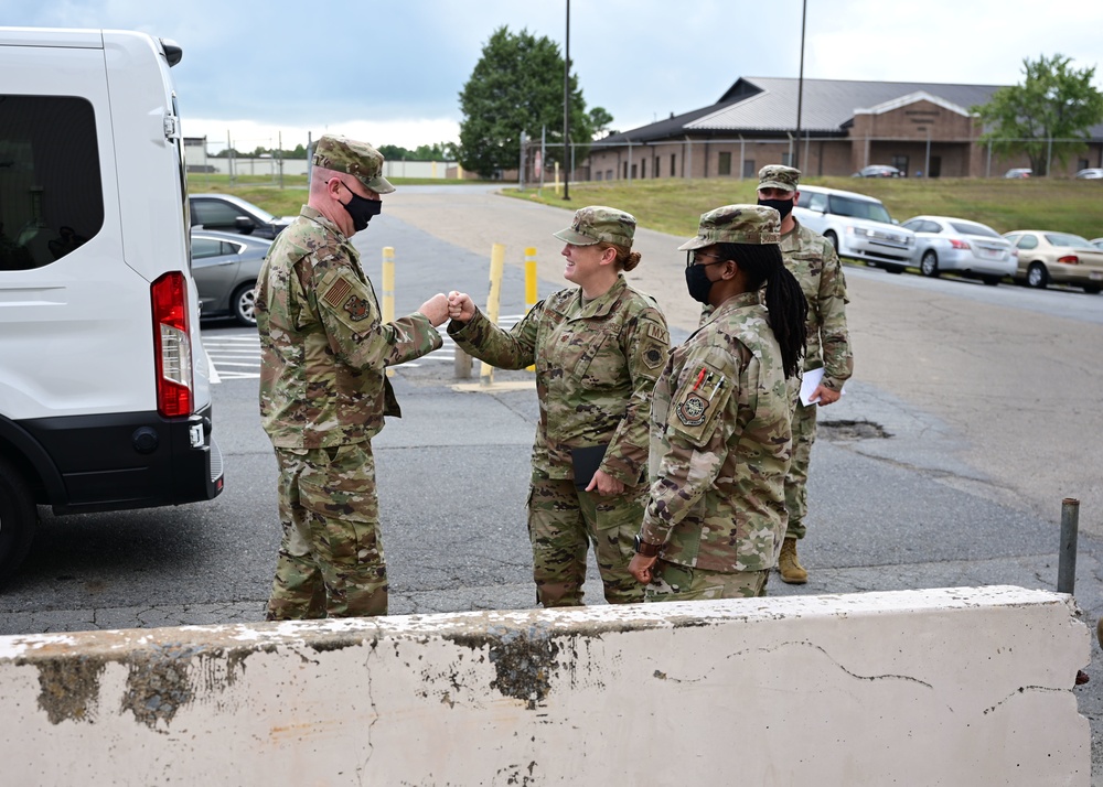 18th Air Force command chief visits LRAFB