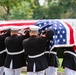 Military Funeral Honors with Funeral Escort are Conducted for U.S. Marine Corps Sgt. Fred Farris in Section 62