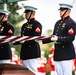 Military Funeral Honors with Funeral Escort are Conducted for U.S. Marine Corps Sgt. Fred Farris in Section 62