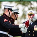 Military Funeral Honors with Funeral Escort are Conducted for U.S. Marine Corps Sgt. Fred Farris in Section 62