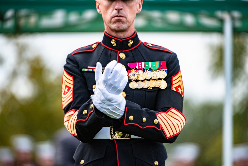 Military Funeral Honors with Funeral Escort are Conducted for U.S. Marine Corps Sgt. Fred Farris in Section 62