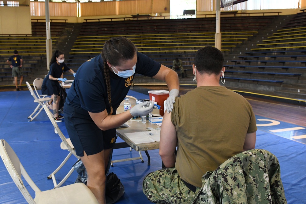 Flu vaccine operations on Joint Base Pearl Harbor Hickam