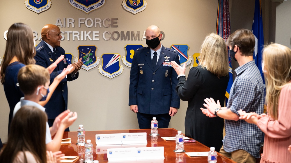 Col. Weiford promotion ceremony