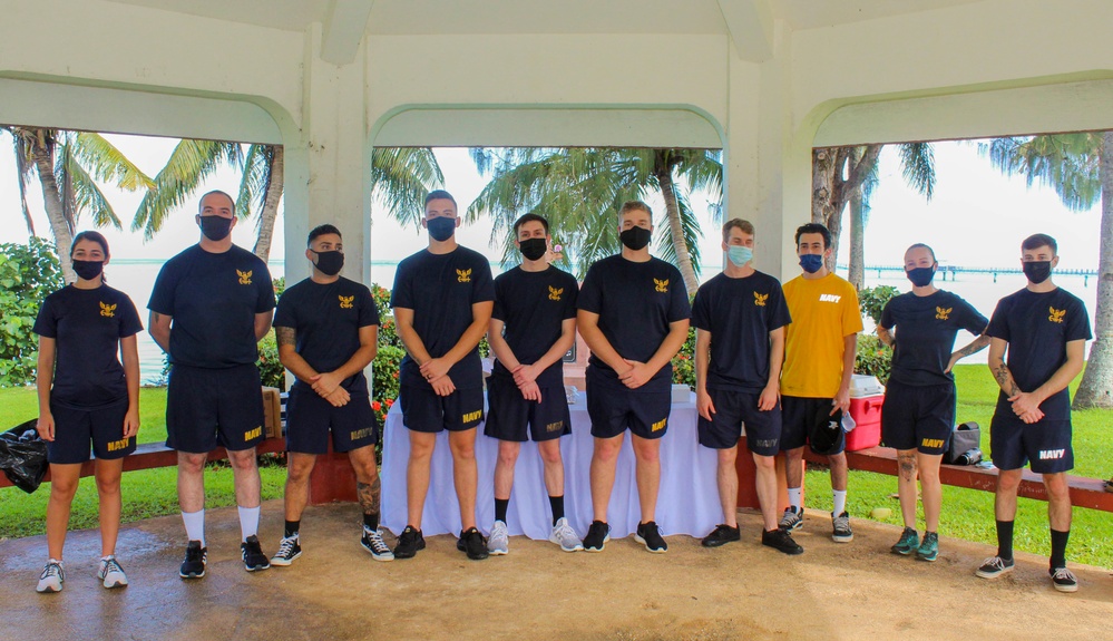 U.S. Naval Base Guam Sailors Gather for Piti Beach Clean Up