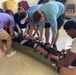 US Navy Seabees assigned to NMCB-5 train at the Army Garrison Kwajalein Atoll Hospital in Marshall Islands