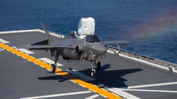 U.S. Marine Corps F-35B Lands on JS Izumo