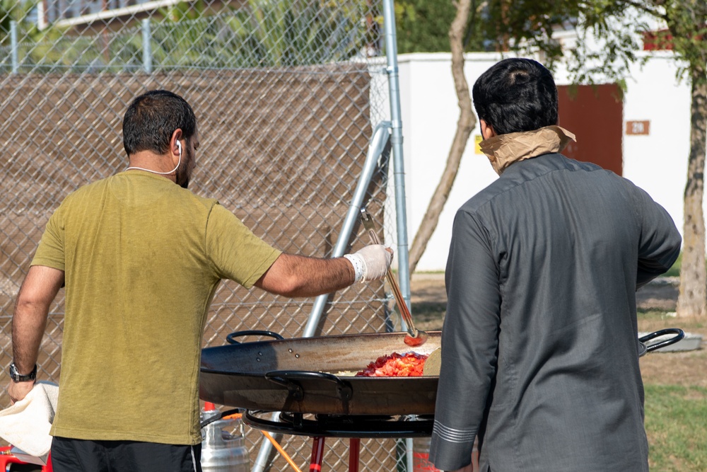 Evacuees from Afghanistan Hold A Cookout At NAVSTA Rota