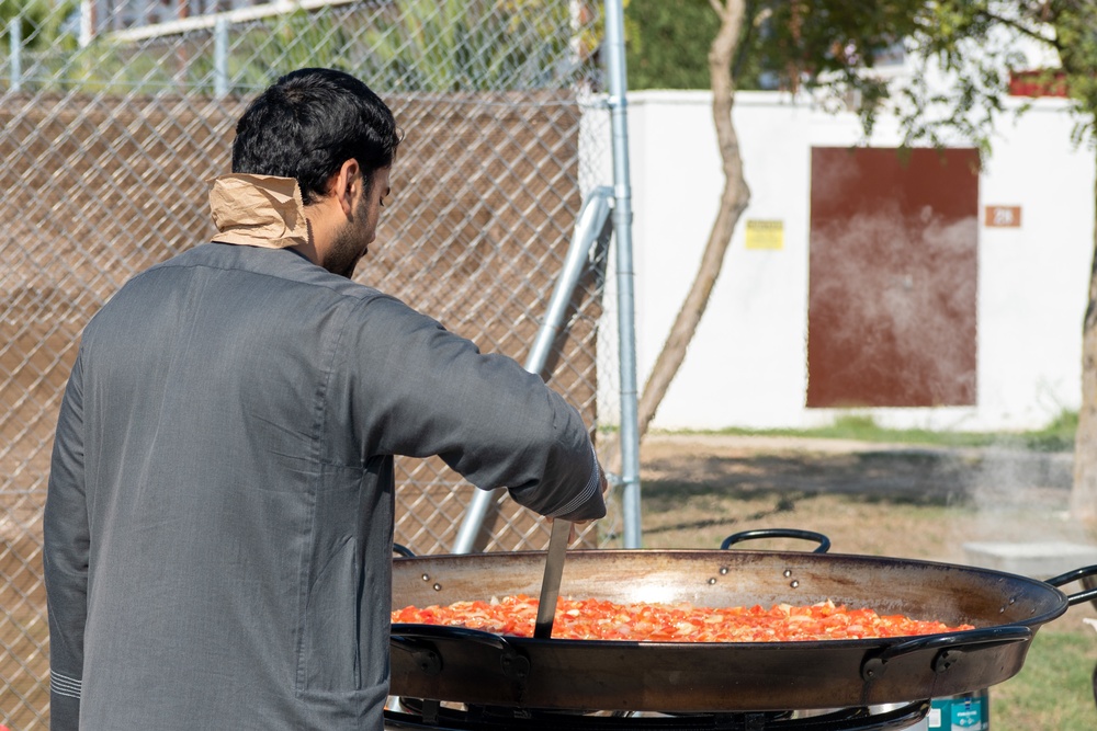 Evacuees from Afghanistan Hold A Cookout At NAVSTA Rota