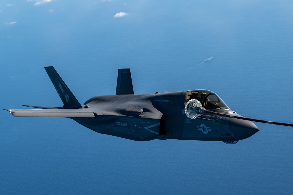 U.S. Marine Corps F-35B Lands on JS Izumo