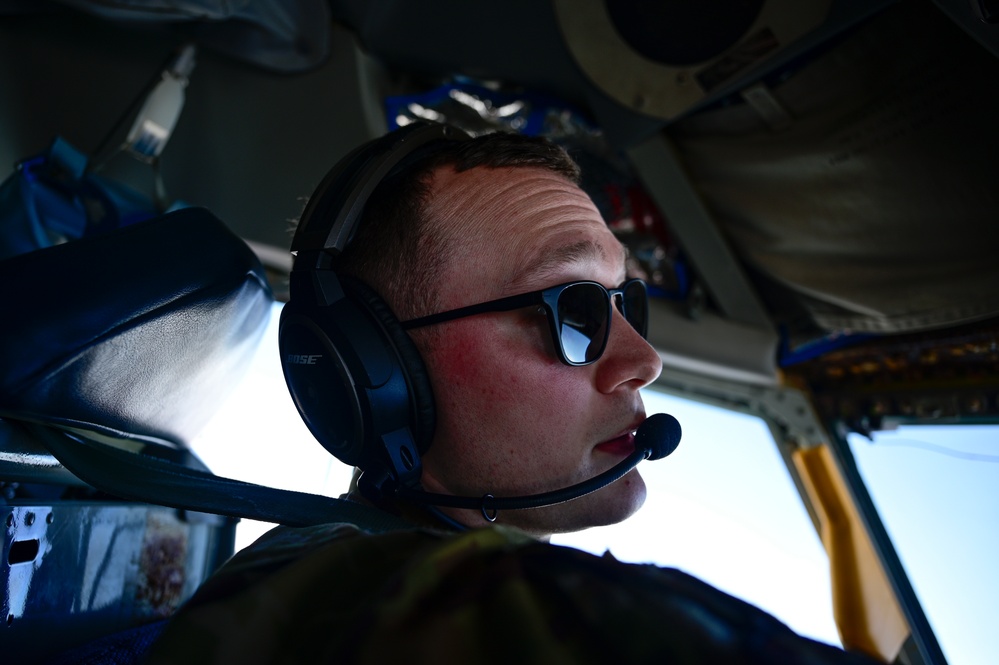 91st EARS refuel AC-130 gunship