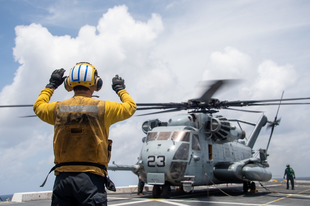 USS Portland Flight Operations