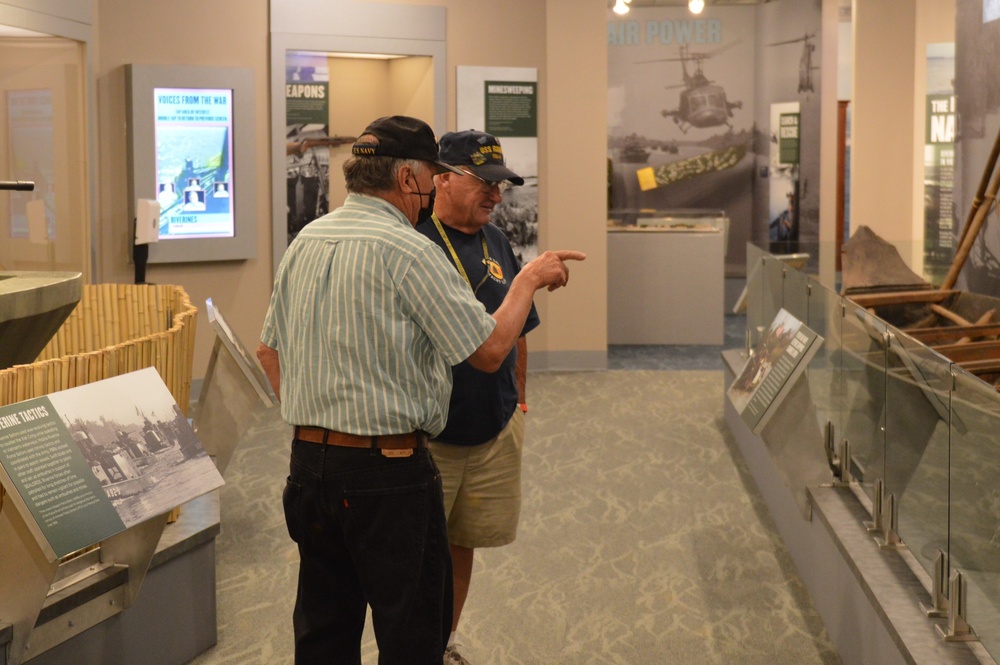 Museum volunteer in action