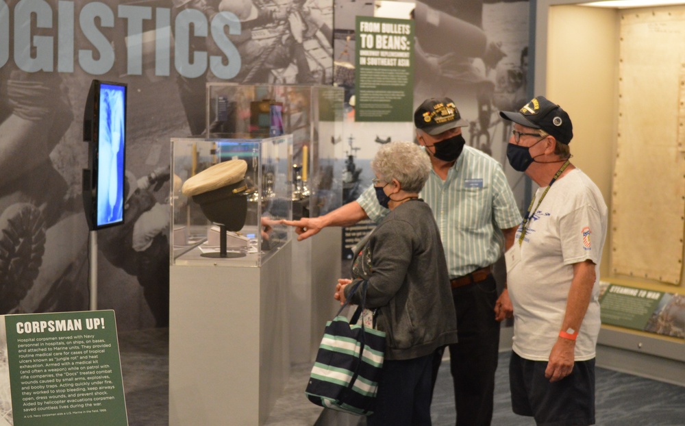 Museum volunteer in action