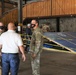COL Kevin Golinghorst visits Blue Roof contractor warehouses