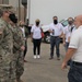 COL Kevin Golinghorst visits Blue Roof contractor warehouses
