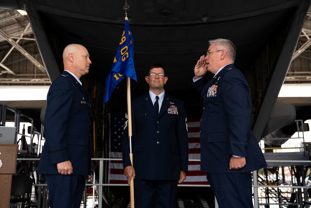 180th Airlift Squadron Change of Command