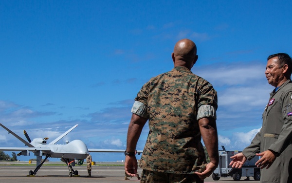1st MAW Commanding General Visit of Marine Corps Base Hawaii