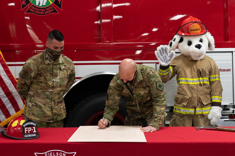 Eielson kicks off Fire Prevention Week 2021