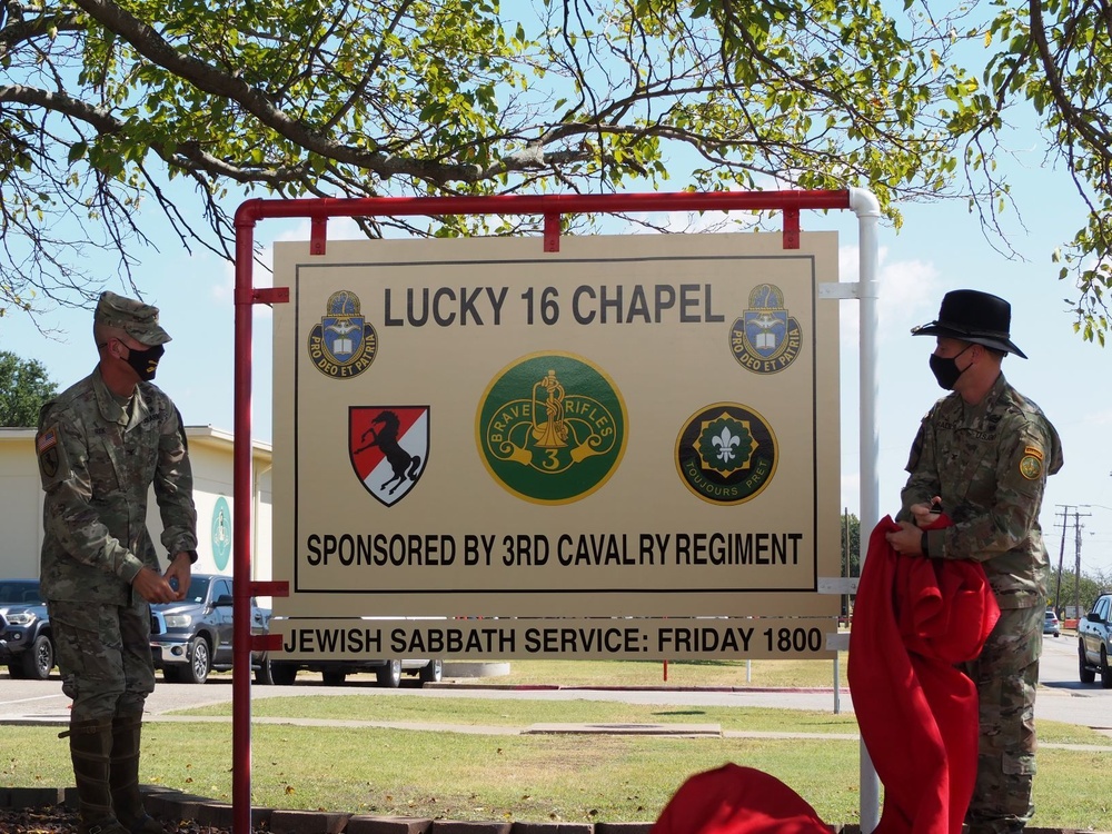 3d Cavalry Regiment renames chapel, commemorates rich cavalry history and tradition