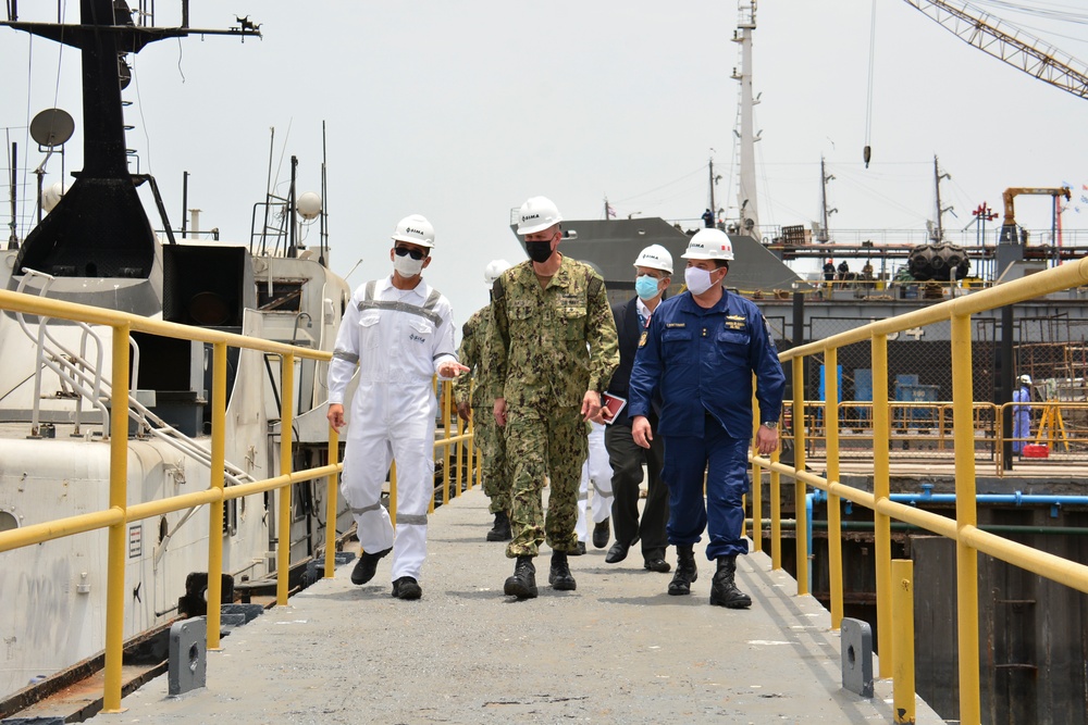 Rear Adm. Jim Aiken Tours SIMA