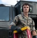 Marines participate in hot pit refueling with 18th Wing Airmen