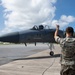 Marines participate in hot pit refueling with 18th Wing Airmen