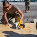 Task Force Holloman builds flooring for prayer tents