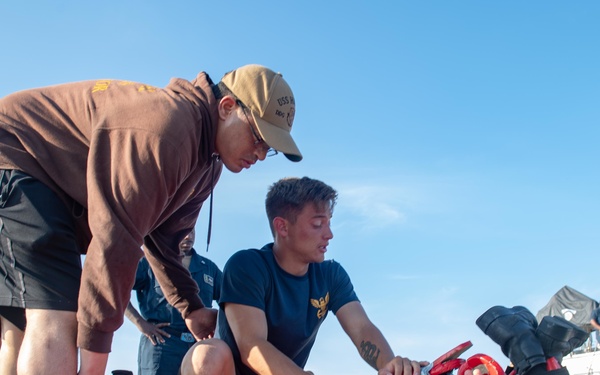 USS Higgins SRF-B training