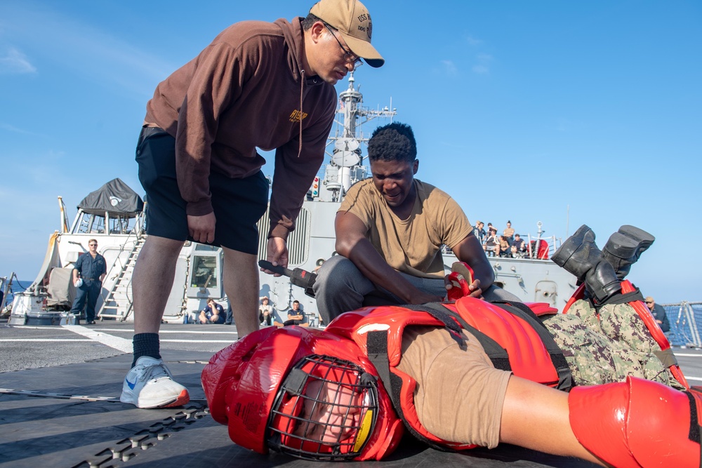 USS Higgins SRF-B training