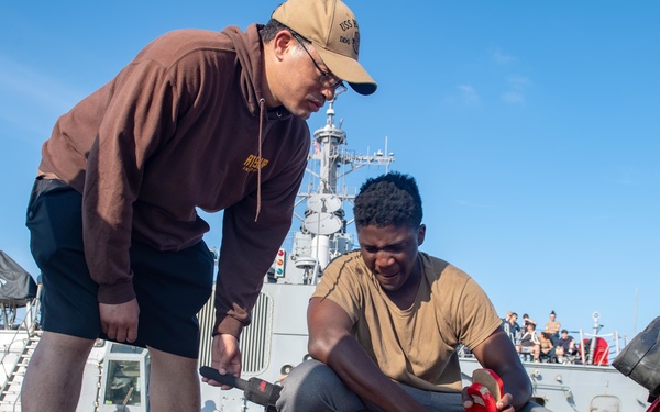 USS Higgins SRF-B training