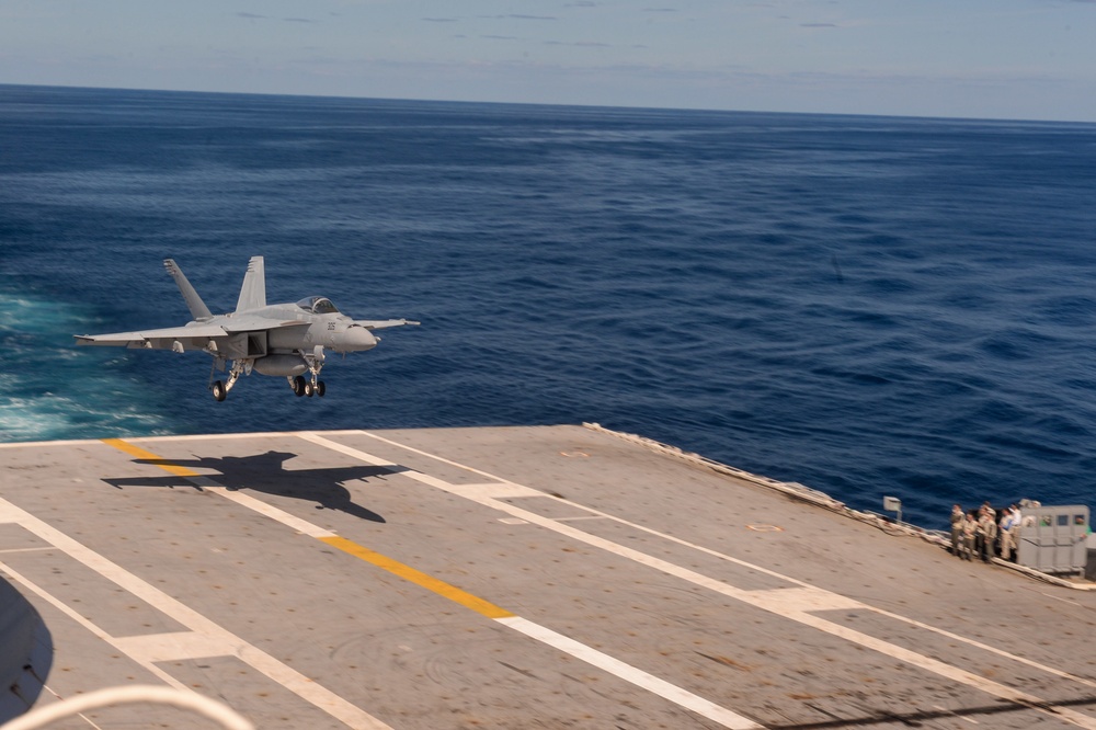 Truman is conducting readiness training in the Atlantic Ocean in preparation for future operations.
